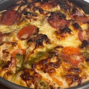 Focaccia (Hot Honey, Pesto, Pepperoni) - 1pan